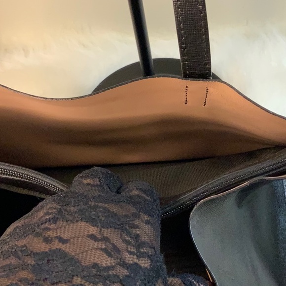 FURLA Sally Saffiano Leather Tote (EUC) Black - Picture 12 of 17